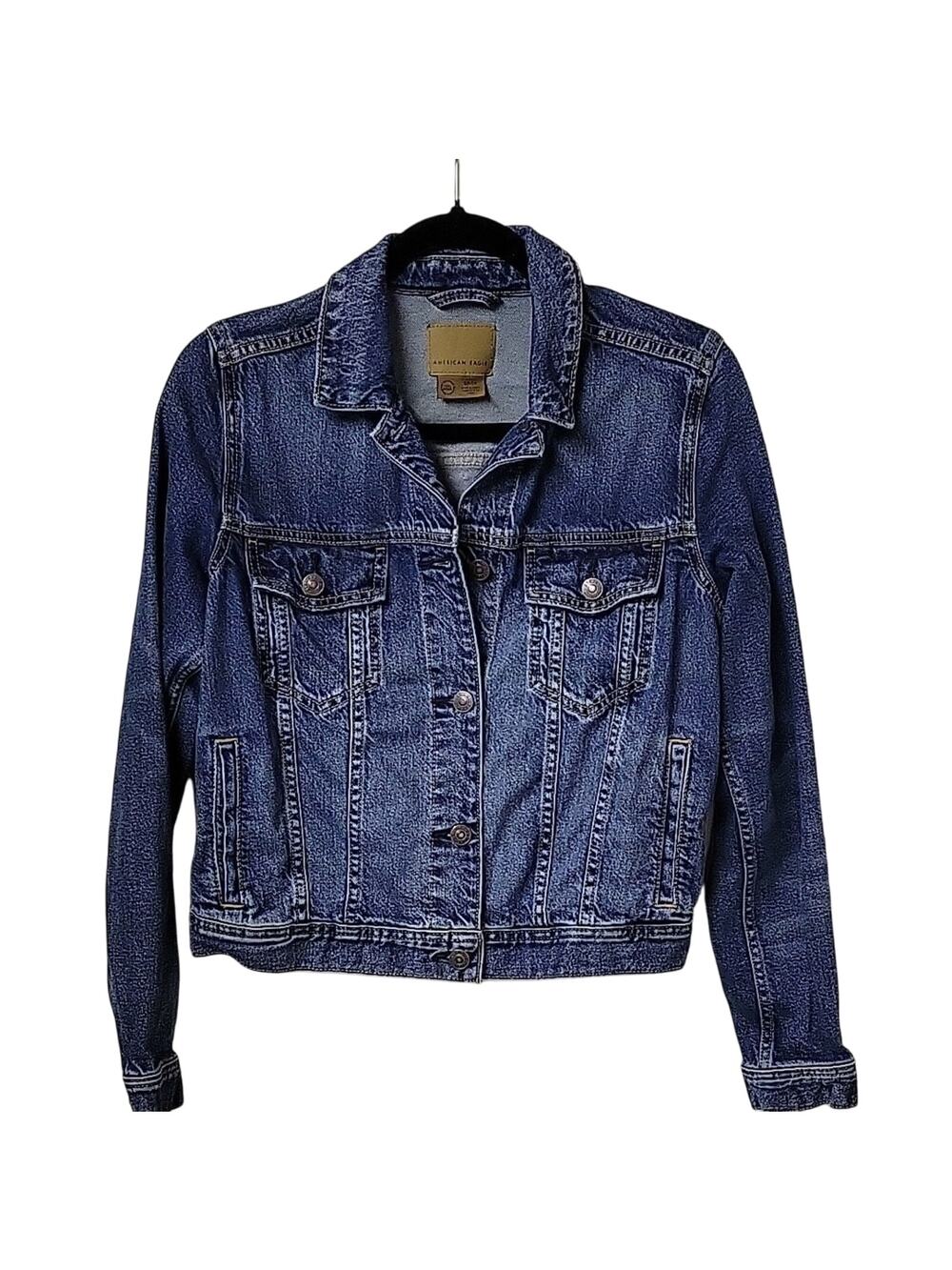 American Eagle Denim Jean Jacket Womens Size Small